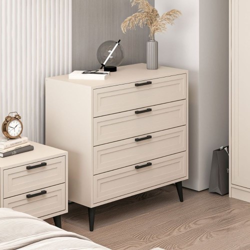 Cassettiera Prime 4 cassetti colore cashmere