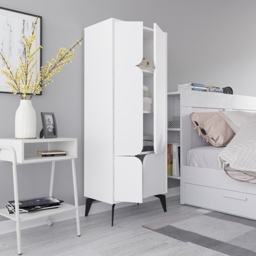 Mobile multiuso Spark con 4 ante colore bianco