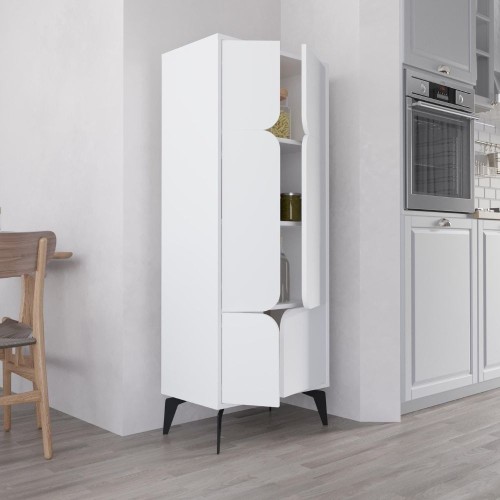 Mobile multiuso Spark con 4 ante colore bianco