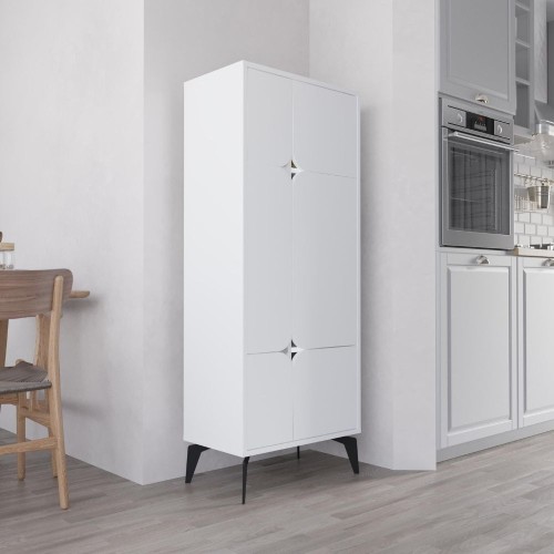 Mobile multiuso Spark con 4 ante colore bianco