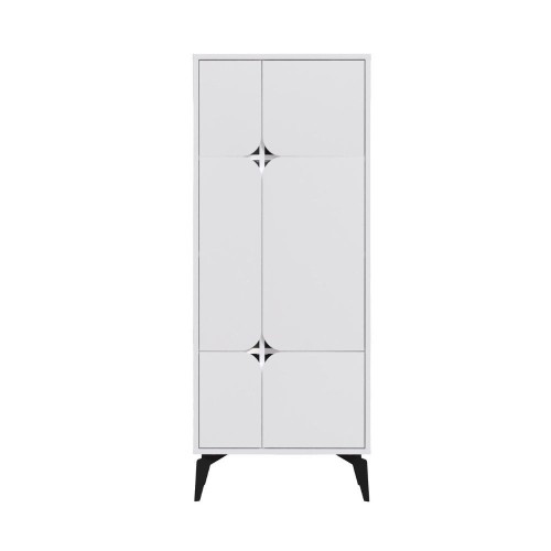 Mobile multiuso Spark con 4 ante colore bianco