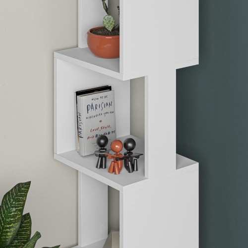 Libreria a cubo Piri colore bianco H 161x30x35 cm.