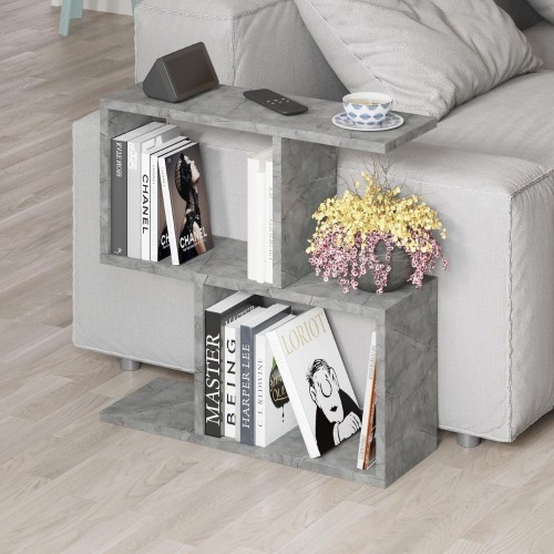 Tavolino da salotto Homemania in colore lagina effetto marmo grigio