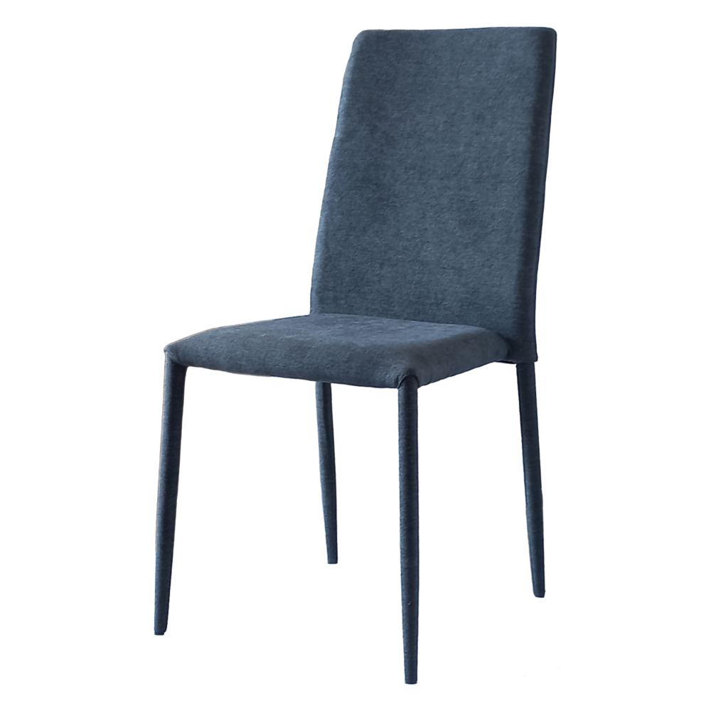 Sedia Grigia in tessuto 96x42x42 cm