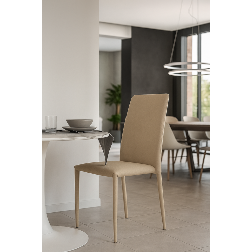 Sedia Tortora in tessuto 96x42x42 cm