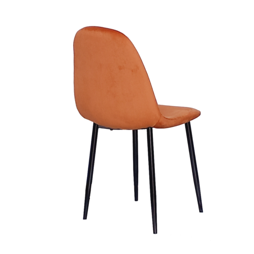 Sedia in velluto Terracotta