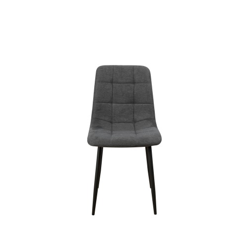 Sedia Kira in Tessuto morbido Grigio