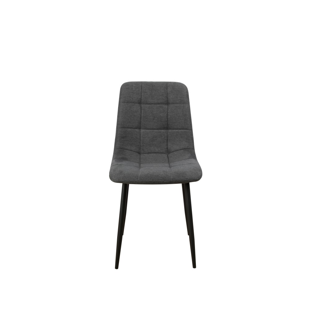 Sedia Kira in Tessuto morbido Grigio