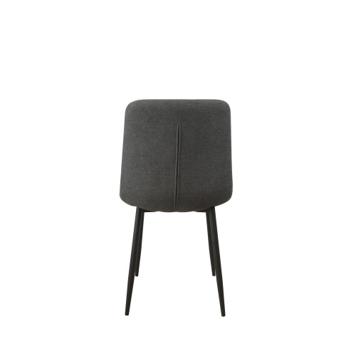 Sedia Kira in Tessuto morbido Grigio