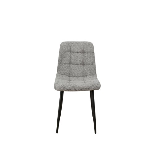 Sedia effetto bouclè Grigio 88x44x41 cm