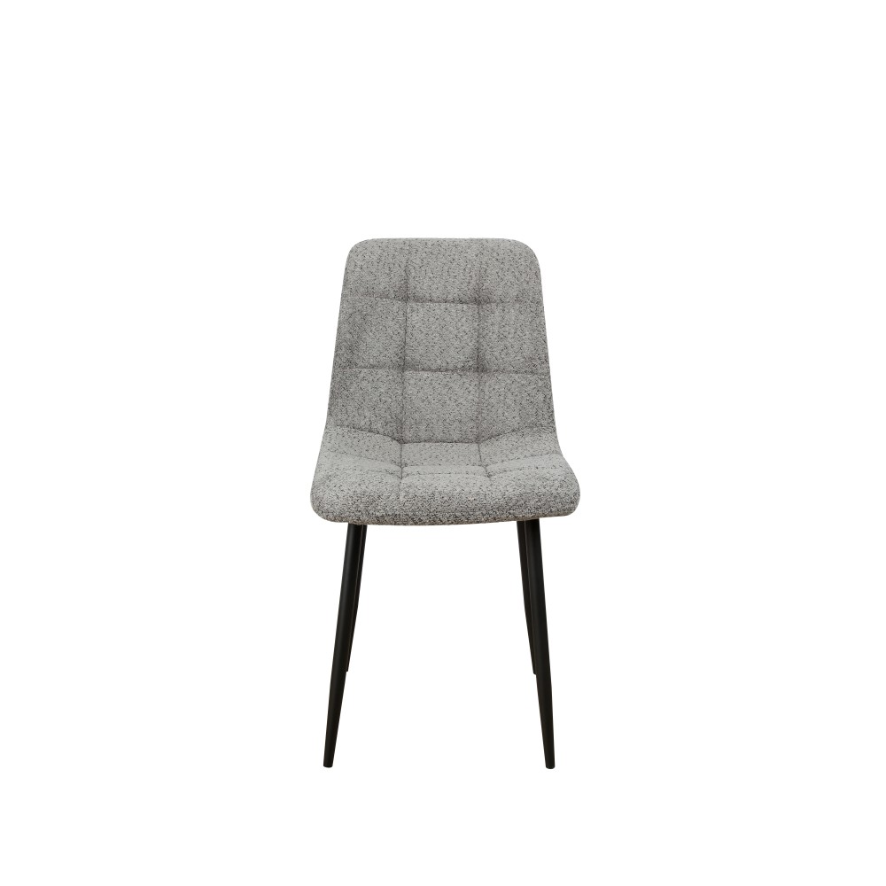 Sedia effetto bouclè Grigio 88x44x41 cm