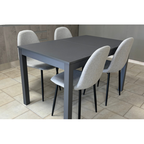 Tavolo da pranzo estendibile Grigio scuro  130x180 cm