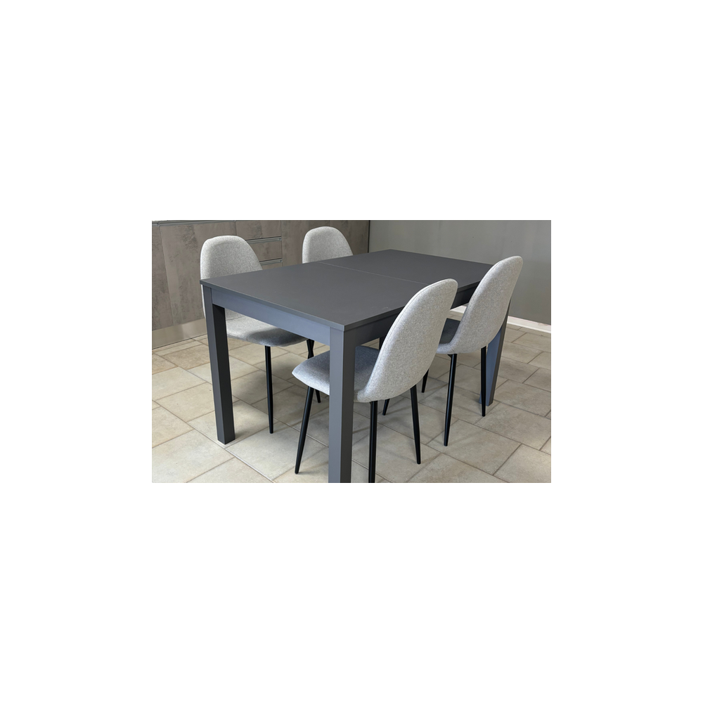 Tavolo da pranzo estendibile Grigio scuro  130x180 cm
