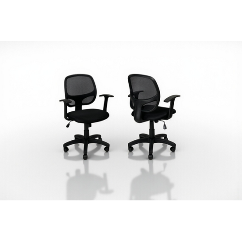 Sedia da ufficio in tessuto, con schienale traspirante