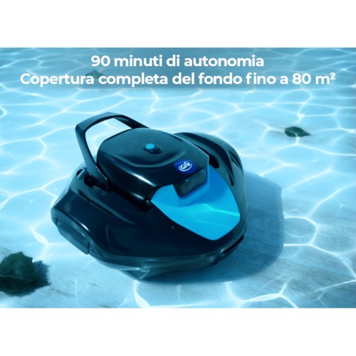 Robot a batteria per la pulizia del fondo della piscina