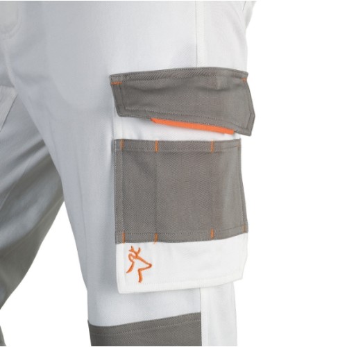 Pantalone Smart Paint Bianco Taglia XXL
