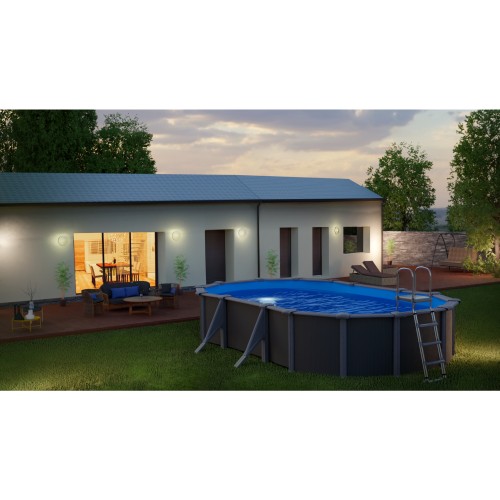 Piscina in acciaio ovale 610x375 h120 GRE