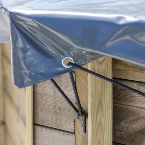 Copertura invernale per piscina in legno rettangolare Papaya CIWPPAPA