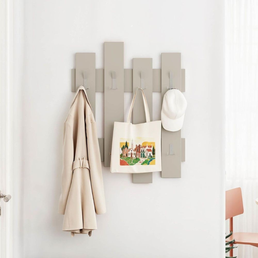 Appendiabiti a muro Wave cashmere 8 ganci EFFEZETA ITALIA