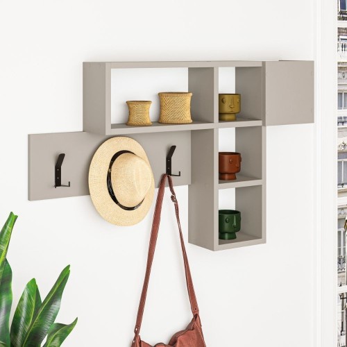 Appendiabiti da parete cashmere con 3 ganci appendiabiti e