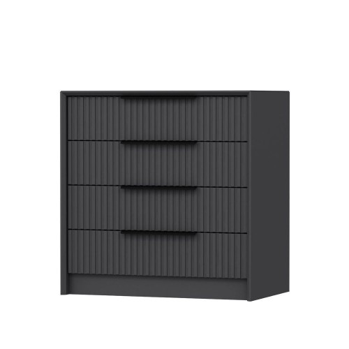 Cassettiera Kale 4 cassetti incassati effetto cannettato