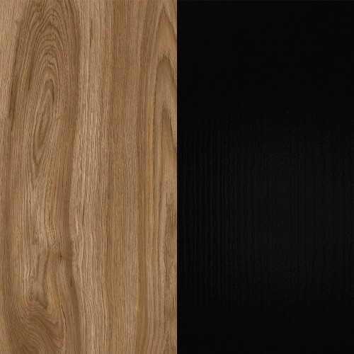 Comodino sospeso Eco in colore nero e rovere oud EFFEZETA