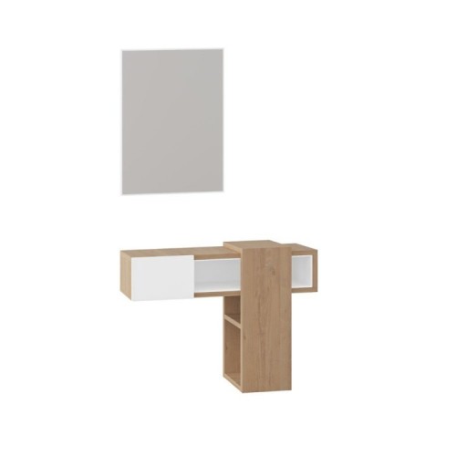 Ingresso Efes rovere bianco con specchio EFFEZETA ITALIA