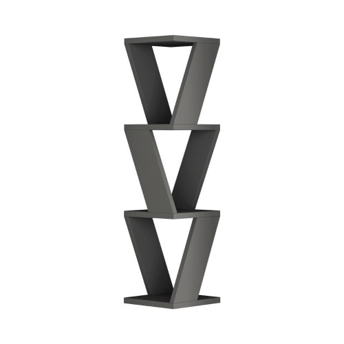 Libreria angolare pensile Zena antracite EFFEZETA ITALIA