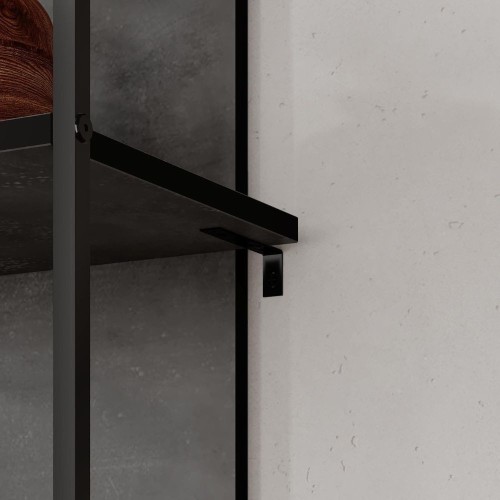 Libreria Archy 5 ripiani in colore retro grey EFFEZETA