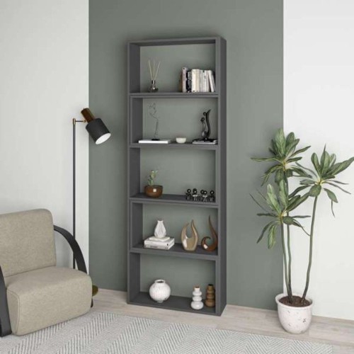 Libreria Wish estensibile angolare antracite 200h EFFEZETA