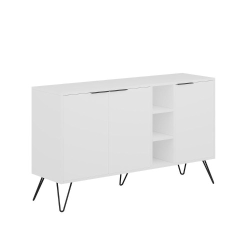 Madia Clara bianco 3 ante 142x35,6x83h EFFEZETA ITALIA