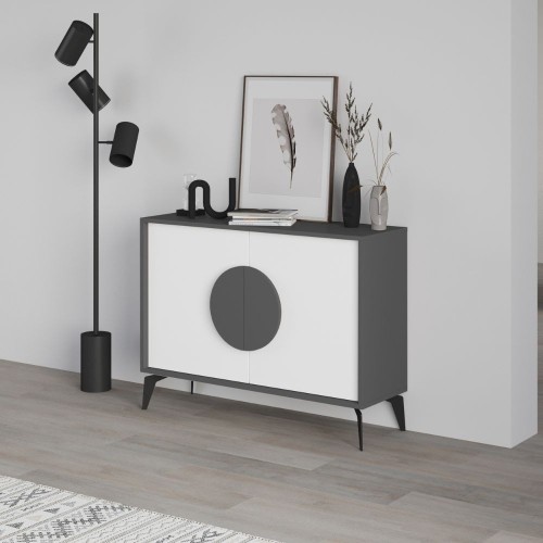 Madia Gora 110 cm struttura colore antracite con ante