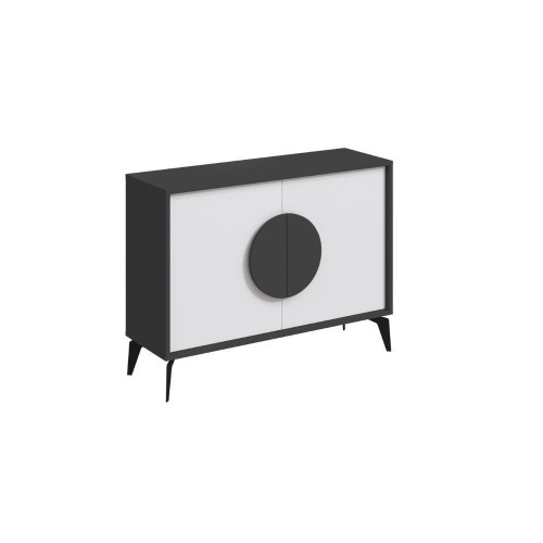 Madia Gora 110 cm struttura colore antracite con ante