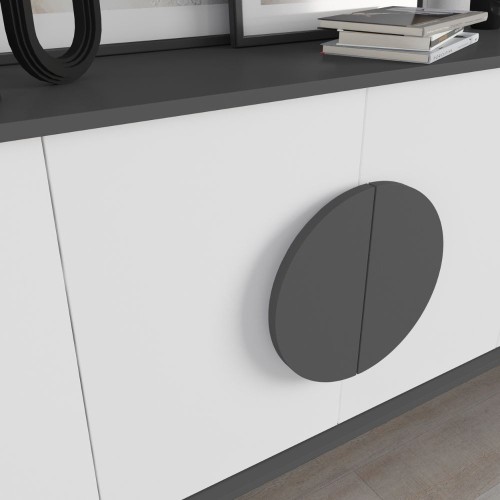 Madia Gora 180 cm struttura colore antracite con ante