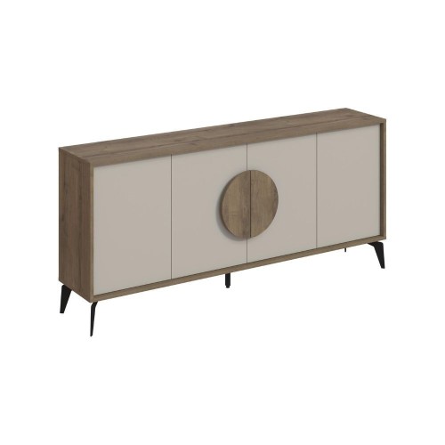 Madia Gora 180 cm struttura colore noce hitit con ante