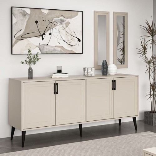 Madia Prime 4 ante colore cashmere con maniglie e piedi