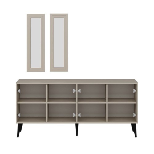 Madia Prime 4 ante colore cashmere con maniglie e piedi