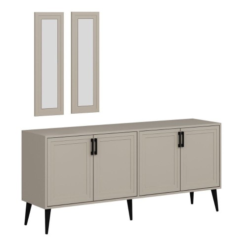 Madia Prime 4 ante colore cashmere con maniglie e piedi