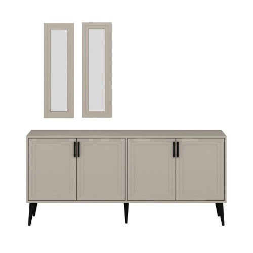 Madia Prime 4 ante colore cashmere con maniglie e piedi