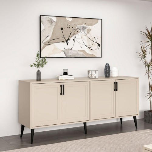 Madia Prime con 4 ante colore cashmere con maniglie e