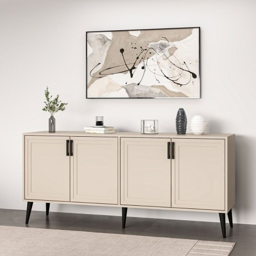 Madia Prime con 4 ante colore cashmere con maniglie e