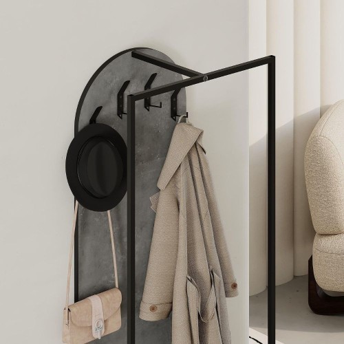 Mobile ingresso Archy con 4 ganci appendi abiti e scarpiera