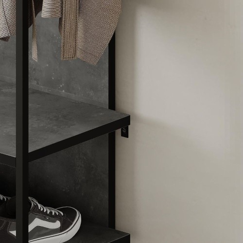 Mobile ingresso Archy con 4 ganci appendi abiti e scarpiera