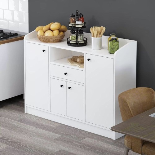 Mobile multiuso Arina con 4 ante 1 cassetto e nicchia a