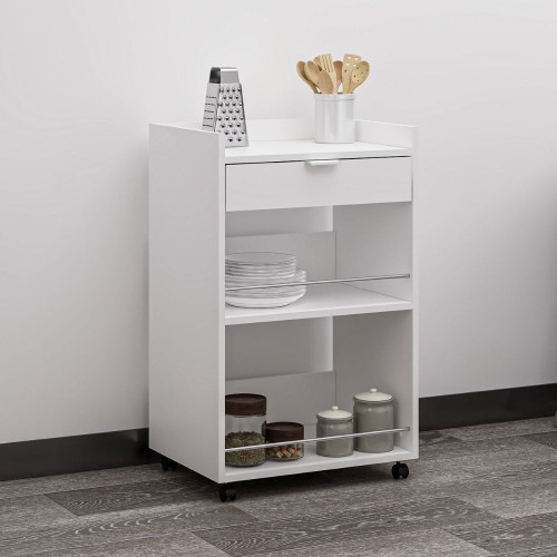 Mobile multiuso Liana con 2 nicchie a giorno e un cassetto