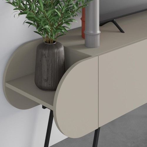 Mobile porta tv Capsule con due ante a ribalta e ripiani