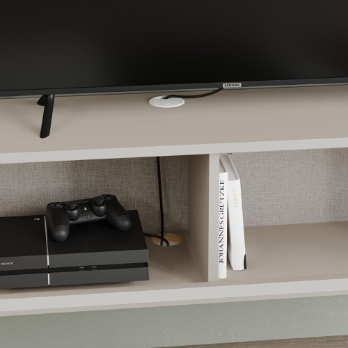 Mobile porta tv sospeso Tone con 2 ante a ribalta e vano