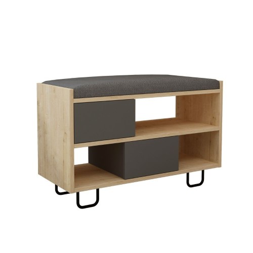 Panca scarpiera Troy struttura rovere e ante a ribalta