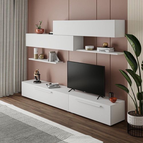 Parete attrezzata Kombat 260 colore bianco EFFEZETA ITALIA