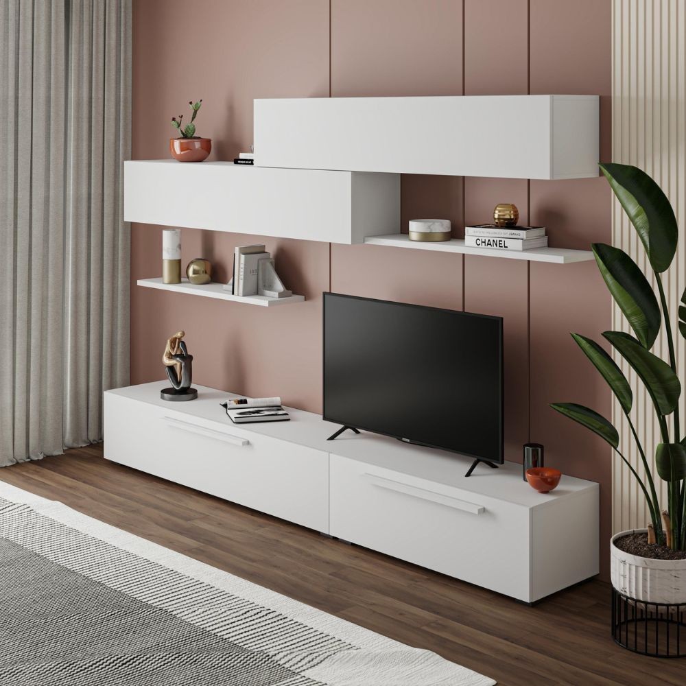 Parete attrezzata Kombat 260 colore bianco EFFEZETA ITALIA